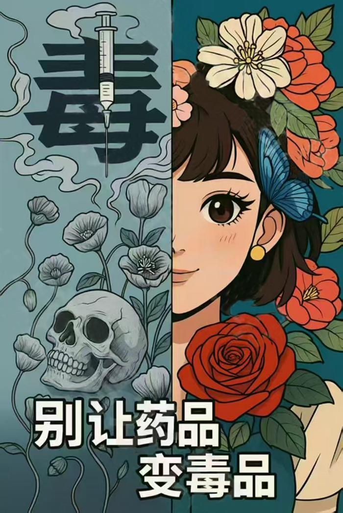 25.《药品与毒品：黑白间的抉择》（新疆生产建设兵团禁毒办选送）.jpg